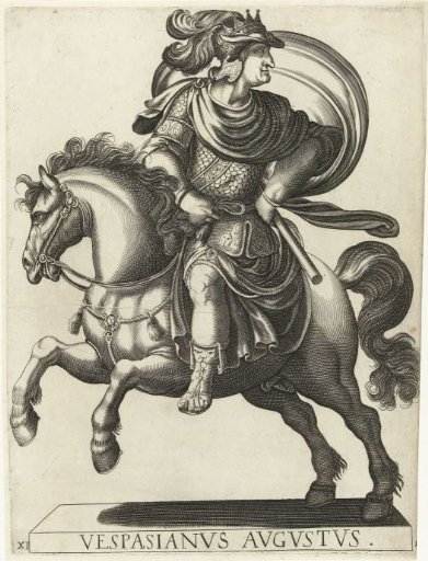 Equestrian portrait of Emperor Vespasian