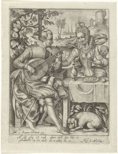 Couple at a table