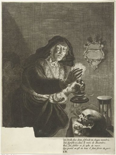Old Woman by Candlelight