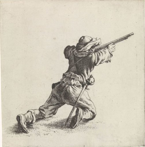 Soldier with Rifle to the Right