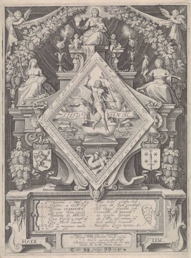 New Year's print of the Haarlem rhetorical chamber De Wijngaertrancken, 1600