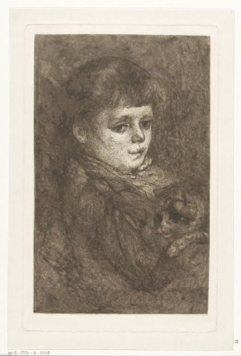 Portrait of Eleonora Bos with a cat