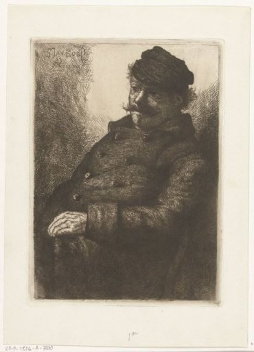 Seated Man with a Cap On