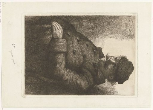 Seated Man with a Cap On