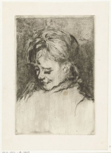 Portrait of a Girl, Facing Left