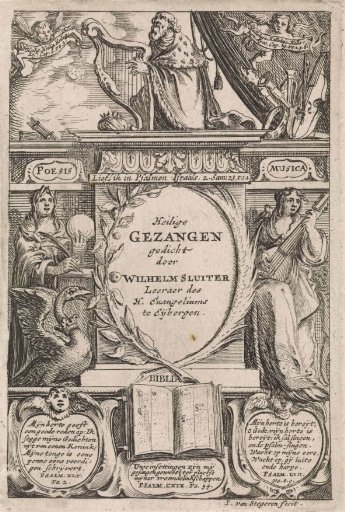 Allegorical representation of the psalms and spiritual songs