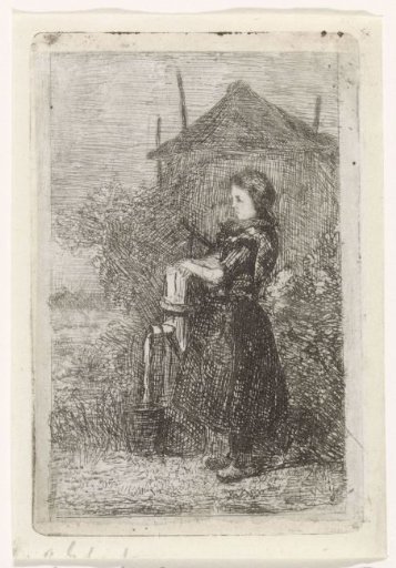 Girl at a Water Pump