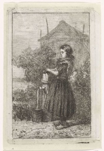 Girl at a Water Pump