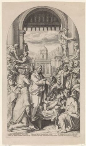 Christ raising the widow's son at Nain
