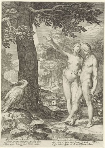 Adam and Eve before the Tree of Knowledge of Good and Evil