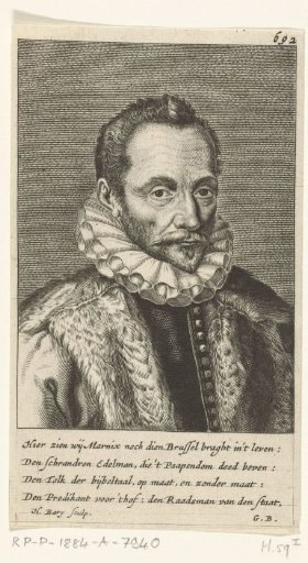 Portrait of Filips van Marnix van Sint-Aldegonde
