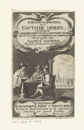 Three men at a table