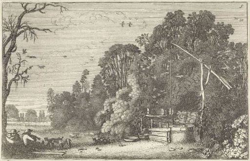 Tree Landscape with a Water Well