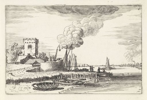 Landscape with a Lighthouse in a Harbor
