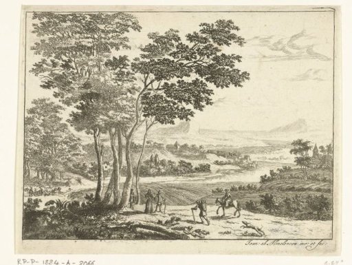 Landscape with walkers
