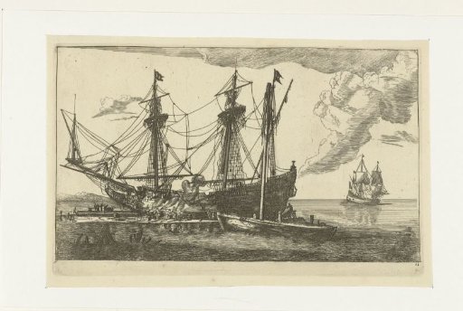 Repairs to the hull of a ship
