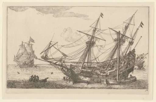 Repairs to the hull of a merchant ship