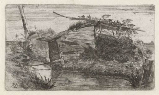 Dilapidated Barn by a Canal