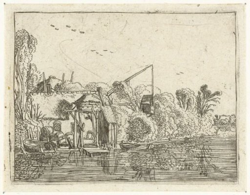Brewery on the bank of a river