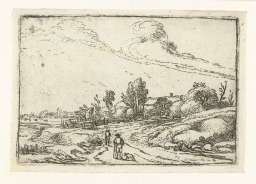 Path along a farmhouse