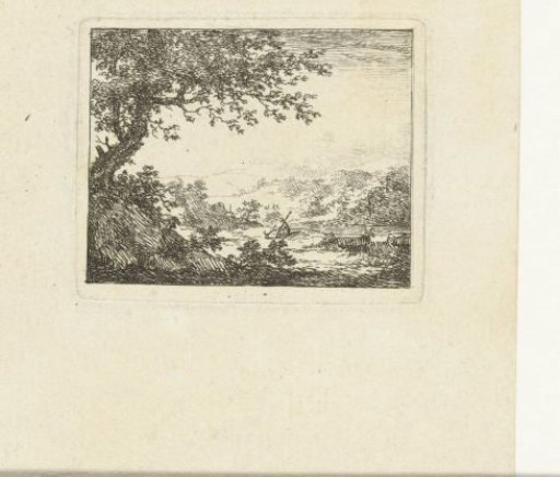 Landscape with shepherd