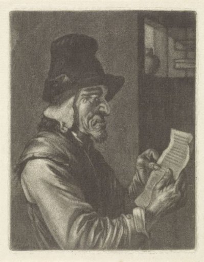Man Reading a Letter
