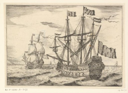 Warships, sailing to the left