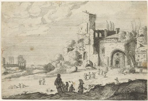 A Group of Women Walking towards a Building