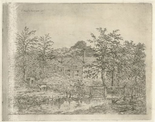 Landscape with deer