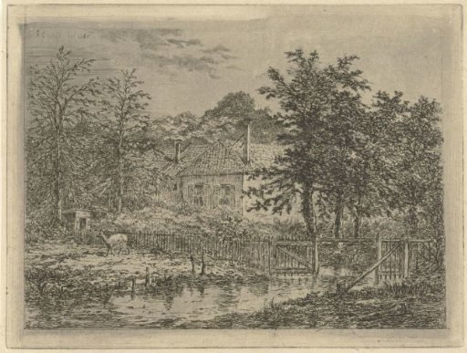 Landscape with deer