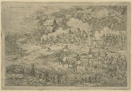 Fight between Cavalry and Infantry