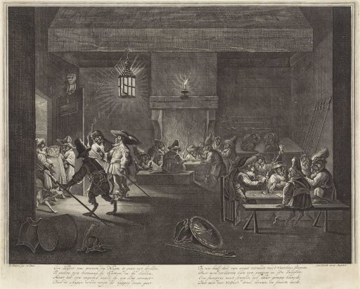 Guardroom with Monkeys, ca. 1720