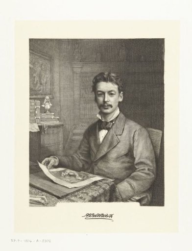 Portrait of Adrianus Daniel de Vries, Abbot