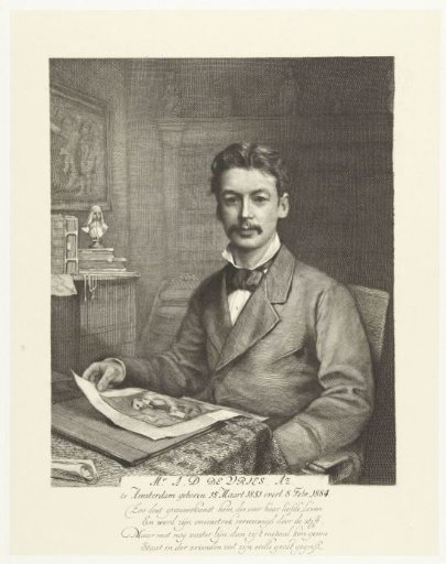 Portrait of Adrianus Daniel de Vries, Abbot