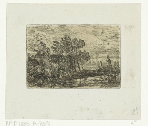 Landscape with a farm