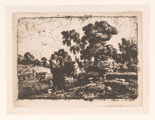 Landscape with a ruin and shepherds