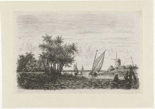 Boats on a lake