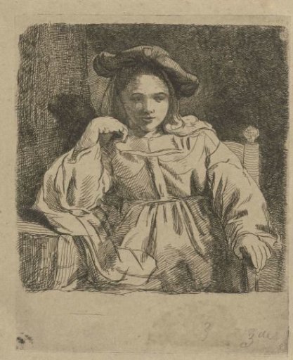 Seated girl