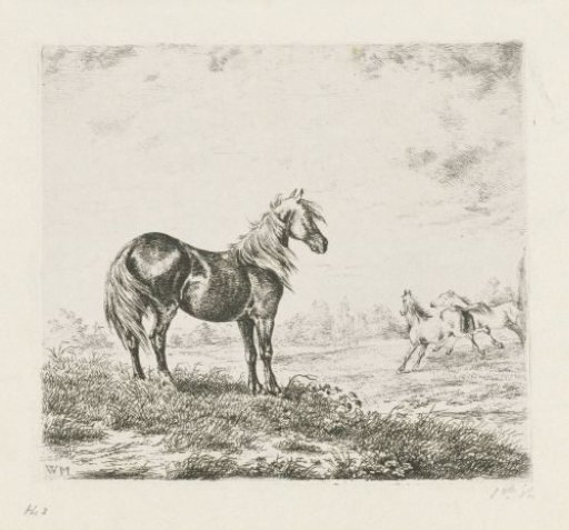 Landscape with Three Horses