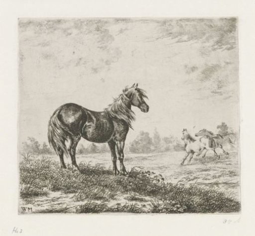 Landscape with Three Horses