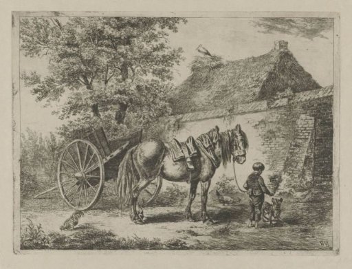 Boy with a Horse and Dog