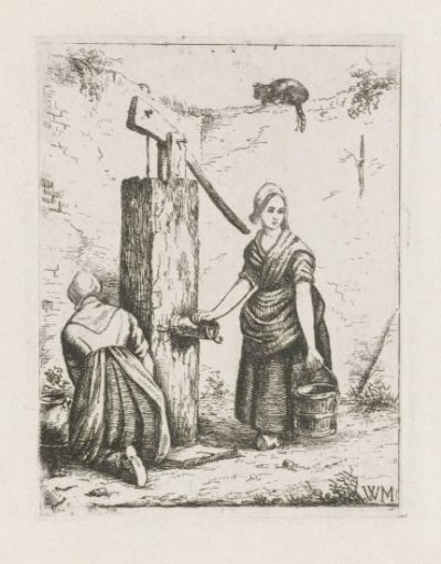 Two Women at a Water Pump