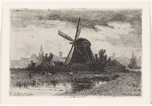 Landscape with a mill
