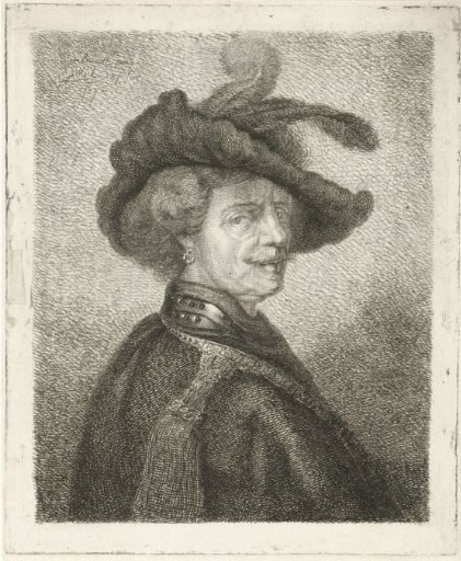 Tronie of a Man with a Feathered Cap