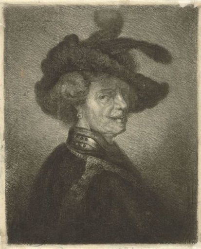 Tronie of a Man with a Feathered Cap