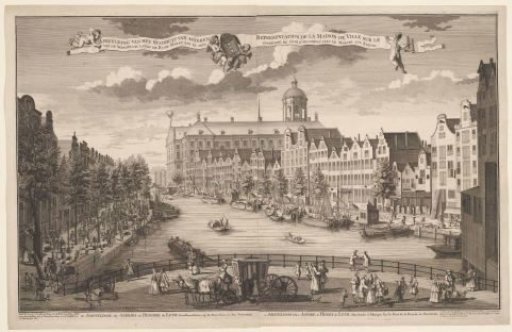 View of the Town Hall in Amsterdam from the Rear