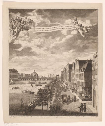 View of the State Naval Magazine in Amsterdam (right part)