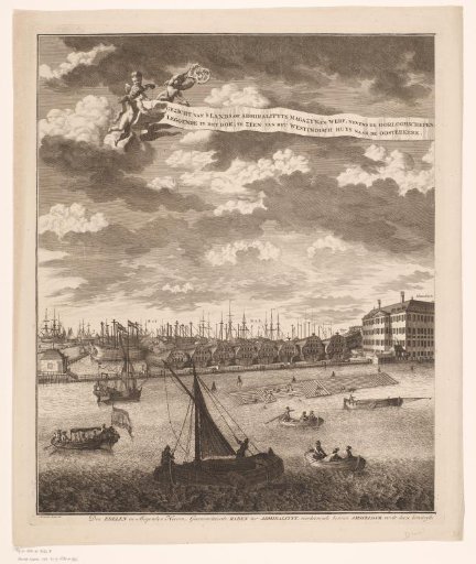 View of the State Naval Magazine in Amsterdam (left part)