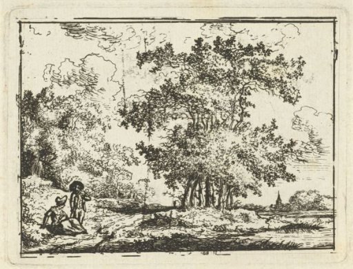 Landschap met rustend paar