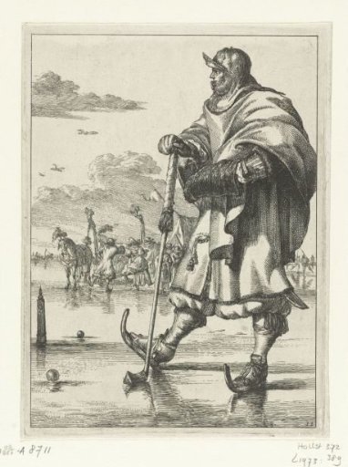 Figures à la Mode, no. 11: Kolf Player on the Ice